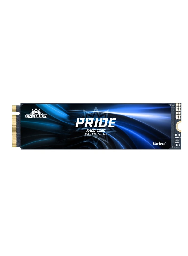 كينجس بيك محرك أقراص KingSpec ONEBOOM PRIDE SSD بسعة 2 تيرابايت بتقنية PCIe 4.0 NVMe - الجيل الرابع x4 M.2 2280، محرك ألعاب داخلي، سرعة قصوى 7400 ميجابايت/ثانية، ضمان لمدة 2 سنوات - Image 1
